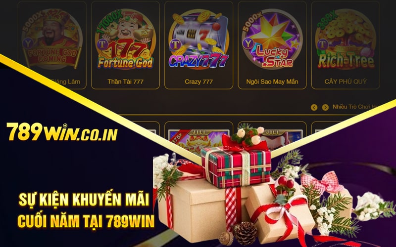 Sự kiện khuyến mãi cuối năm đa dạng tại 789Win