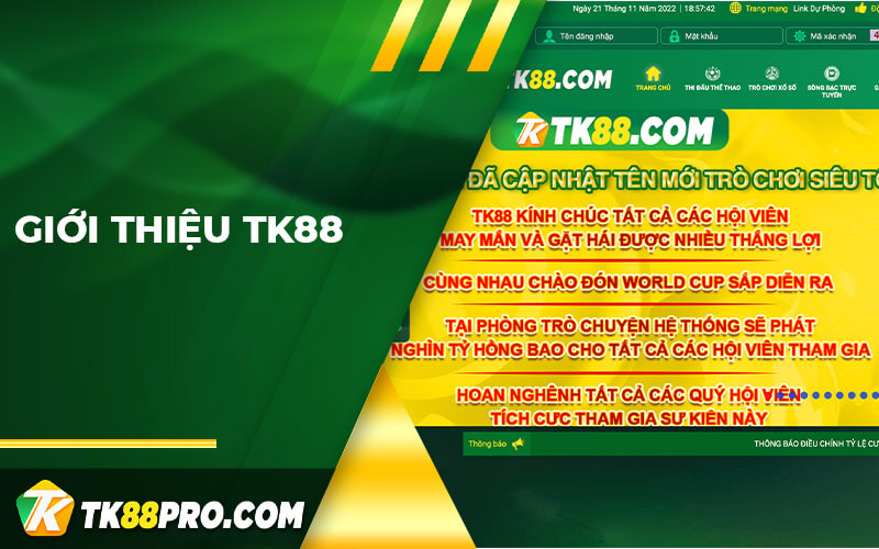 Vài nét cơ bản về nhà cái TK88